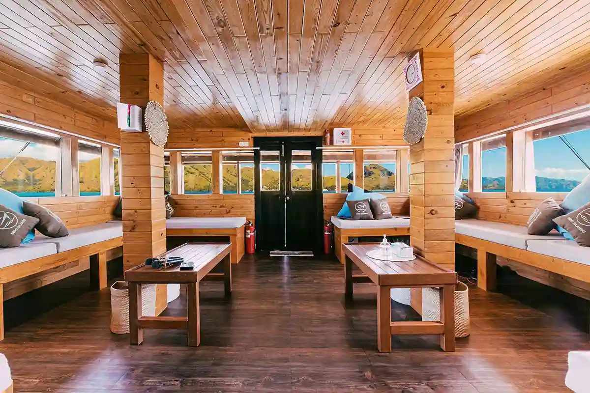 Indoor Dining Area Ocean Pro Yacht